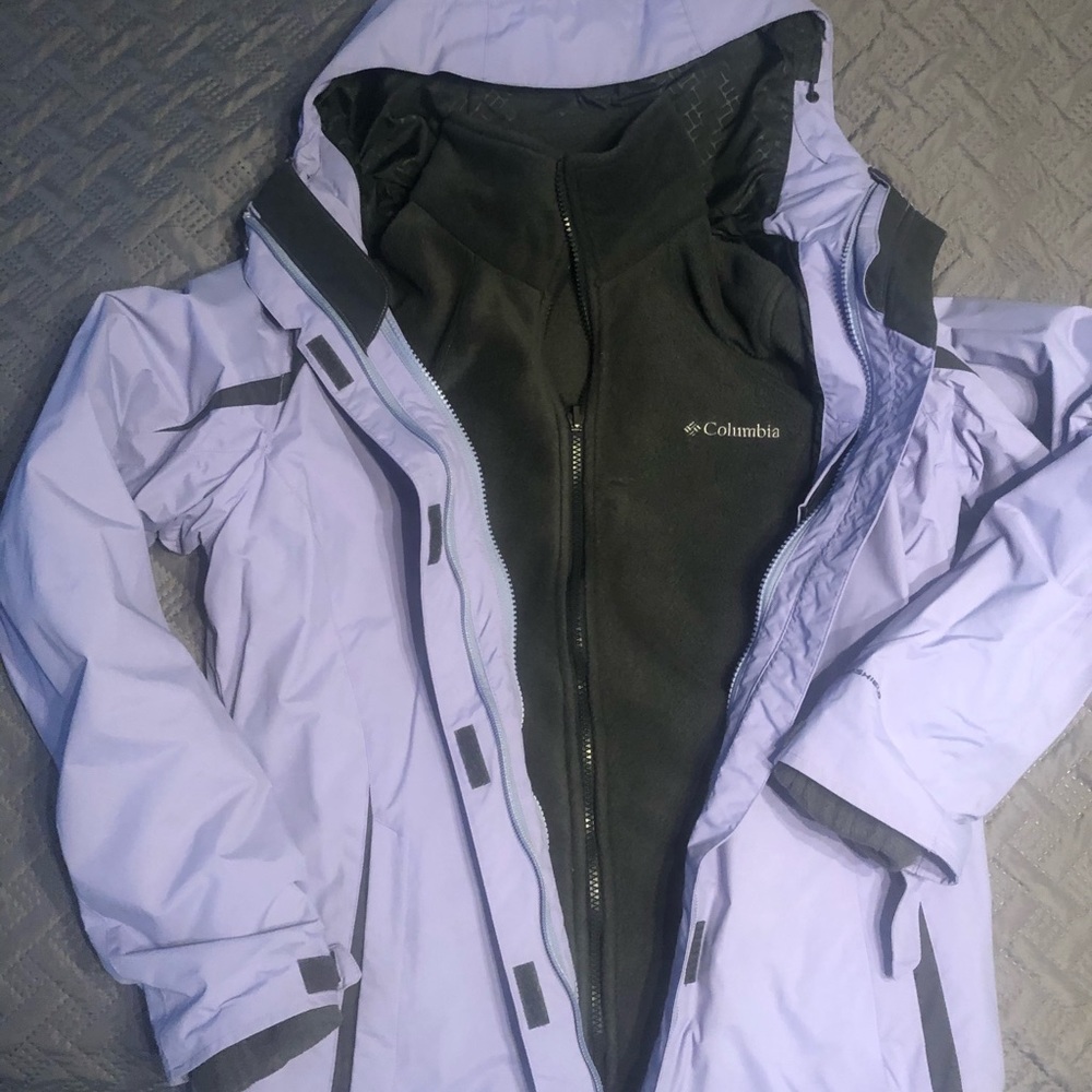 2 in 1 interchange Columbia winter jacket